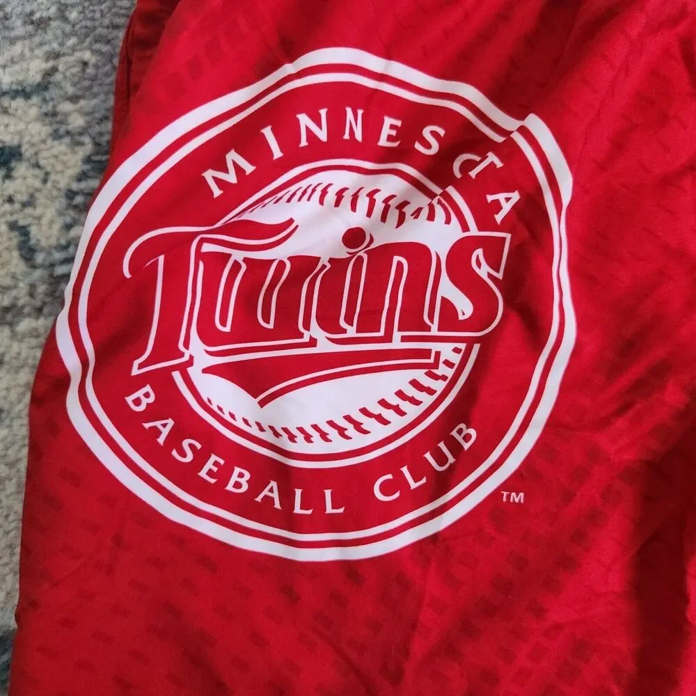 Minnesota Twins Swim Trunks Mens Large w/ Lining MLB Major Club Red Blue